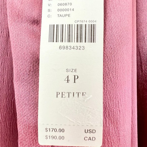 Anthropologie NWT Cross-Back Midi Dress Size 4P - Picture 13 of 14